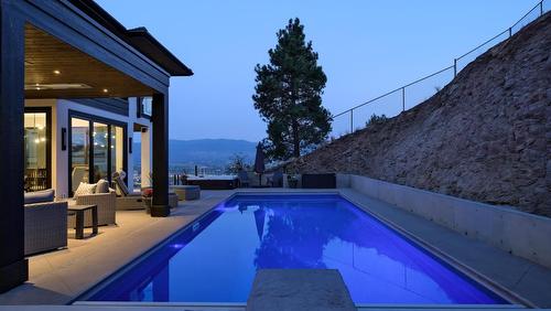 740 Pinehaven Court, Kelowna, BC - Outdoor With In Ground Pool