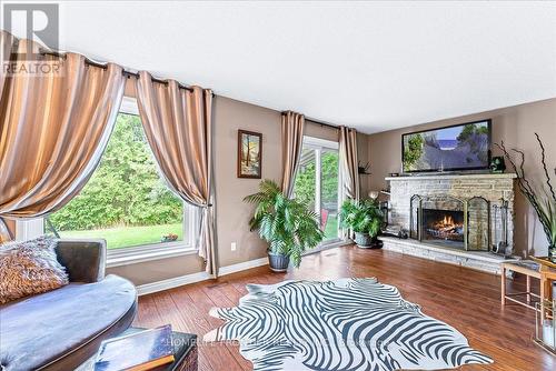 16 Joanne Court, Brampton, ON - Indoor Photo Showing Living Room With Fireplace