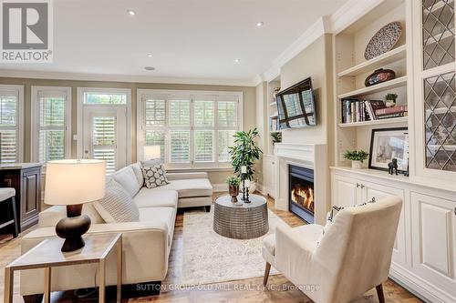 64 Princeton Road, Toronto (Kingsway South), ON - Indoor Photo Showing Living Room With Fireplace