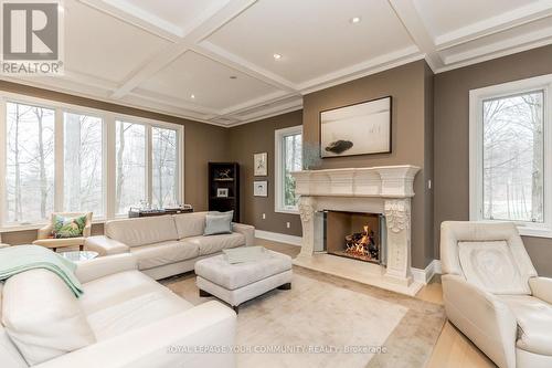 668 Brush Grove, Aurora (Aurora Estates), ON - Indoor Photo Showing Living Room With Fireplace