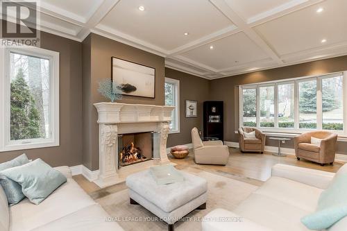 668 Brush Grove, Aurora (Aurora Estates), ON - Indoor Photo Showing Living Room With Fireplace