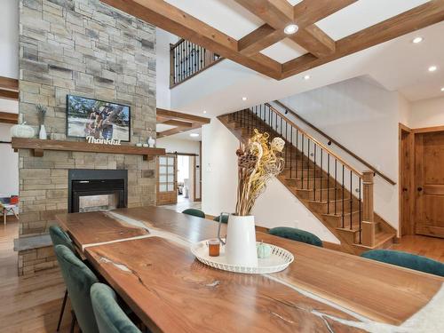 Dining room - 135 Rue Hamann, Cowansville, QC - Indoor With Fireplace