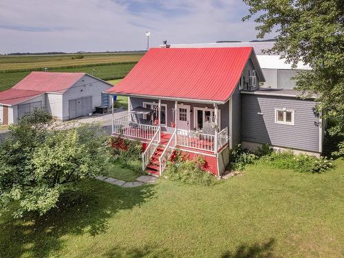 Overall view - 201 Rg Du Bas-De-La-Rivière N., Saint-Césaire, QC - Outdoor With Deck Patio Veranda