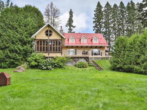 Back facade - 298 Rue Principale, Saint-Donat, QC - Outdoor With Deck Patio Veranda