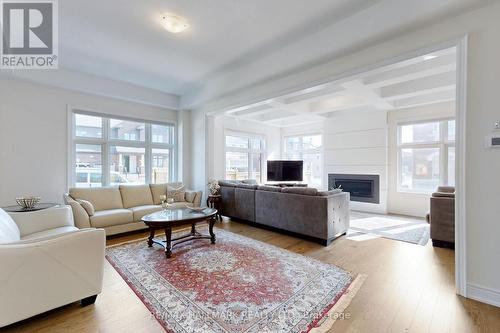 27 Fauchard Street, Richmond Hill, ON - Indoor Photo Showing Living Room With Fireplace