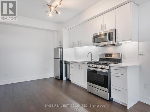 105 - 1183 Dufferin Street, Toronto (Dovercourt-Wallace Emerson-Junction), ON - Indoor Photo Showing Kitchen With Stainless Steel Kitchen With Upgraded Kitchen