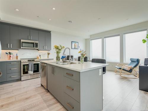 2309 Hudson Terr, Sooke, BC - Indoor Photo Showing Kitchen With Double Sink With Upgraded Kitchen