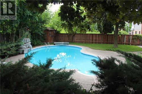 15 Rodney Street, Barrie, ON - Outdoor With In Ground Pool With Backyard