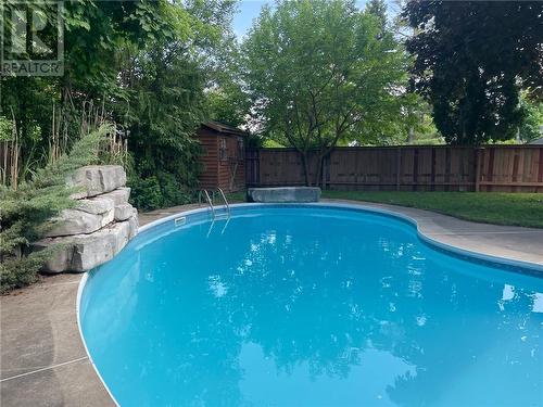 15 Rodney Street, Barrie, ON - Outdoor With In Ground Pool With Backyard