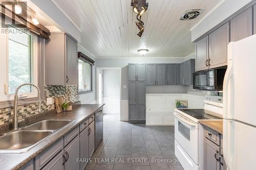 28 Harding Avenue, Barrie (Cundles East), ON - Indoor Photo Showing Kitchen With Double Sink