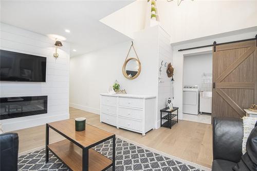 385 Westwood Avenue, Crystal Beach, ON - Indoor Photo Showing Living Room With Fireplace