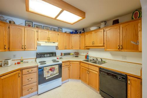 205-1750 Atkinson Street, Penticton, BC - Indoor Photo Showing Kitchen With Double Sink