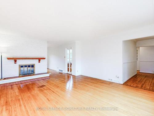 24 Burleigh Heights Dr, Toronto, ON - Indoor Photo Showing Living Room With Fireplace