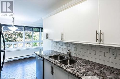 850 6Th Street E Unit# 207, Owen Sound, ON - Indoor Photo Showing Kitchen With Double Sink