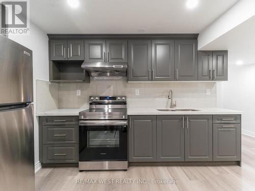 Bsmt - 72 Sedgegrass Way, Brampton (Sandringham-Wellington), ON - Indoor Photo Showing Kitchen With Double Sink With Upgraded Kitchen