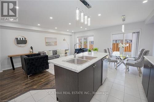 32 Longboat Run West, Brantford, ON - Indoor Photo Showing Kitchen With Double Sink