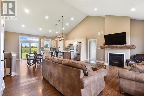 4172 Bisseltown Road, Brockville, ON - Indoor Photo Showing Living Room With Fireplace