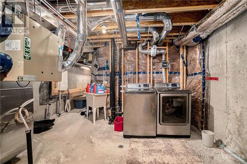 Laundry and HVAC on Lower Level - 42 Mona Mcbride Drive, Arnprior, ON - Indoor Photo Showing Laundry Room