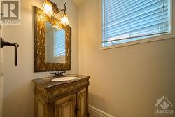 main floor powder room with window - 