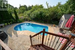 landscaped backyard with large in-ground pool, perfect for summer gatherings! - 