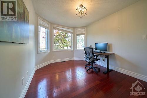 Main floor office with bay windows - 1030 Goward Drive, Kanata, ON - Indoor Photo Showing Office