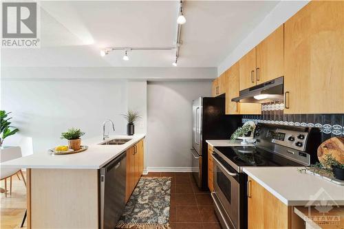 429 Somerset Street W Unit#510, Ottawa, ON - Indoor Photo Showing Kitchen With Double Sink With Upgraded Kitchen