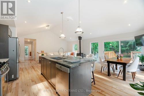 4133 Concession 12 Sunnidale Road, Clearview (Stayner), ON - Indoor Photo Showing Kitchen With Double Sink With Upgraded Kitchen