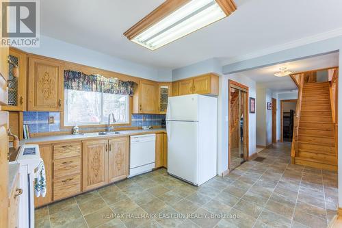 152A Paradise Landing Road, Hastings Highlands, ON - Indoor Photo Showing Kitchen With Double Sink