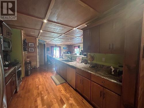 108605 Aspen Pond Road, Grand Falls-Windsor, NL - Indoor Photo Showing Kitchen With Double Sink