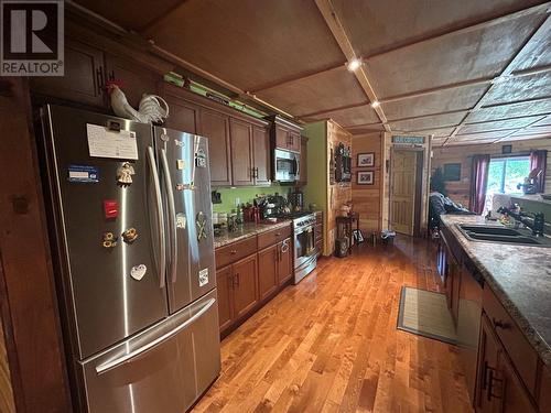 108605 Aspen Pond Road, Grand Falls-Windsor, NL - Indoor Photo Showing Kitchen With Double Sink