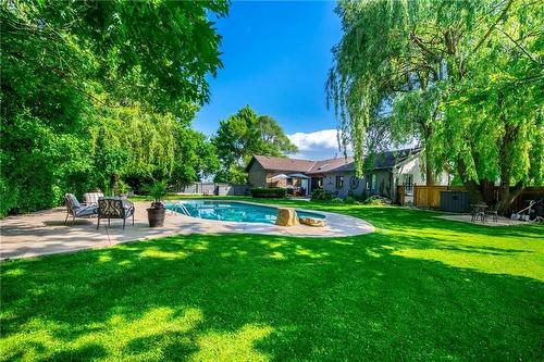 769 Old York Road, Burlington, ON - Outdoor With In Ground Pool With Backyard