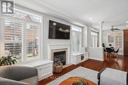 3105 Jenn Avenue, Burlington, ON - Indoor Photo Showing Living Room With Fireplace