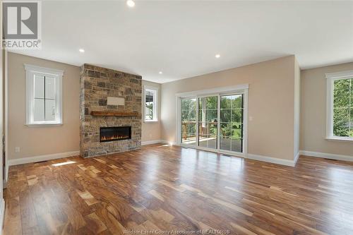 2576 Mayfair, Lasalle, ON - Indoor Photo Showing Living Room With Fireplace