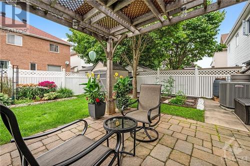 Backyard Interlock Patio and Pergola - 7 Vermont Avenue, Ottawa, ON - Outdoor With Deck Patio Veranda With Exterior