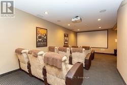 movie room with wet - 