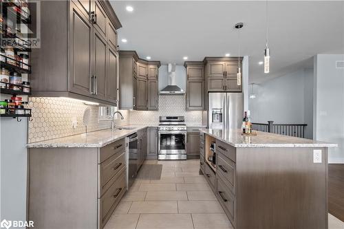 132 Cherrywood Parkway, Napanee, ON - Indoor Photo Showing Kitchen With Stainless Steel Kitchen With Upgraded Kitchen