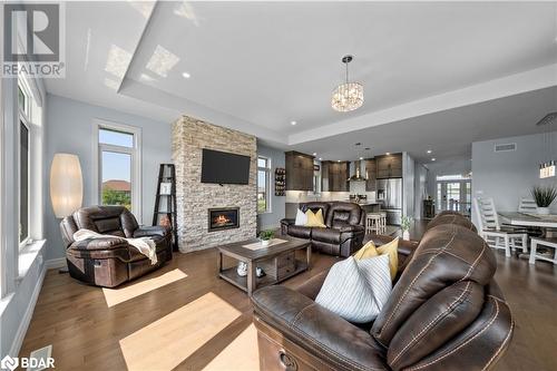 132 Cherrywood Parkway, Napanee, ON - Indoor Photo Showing Living Room With Fireplace