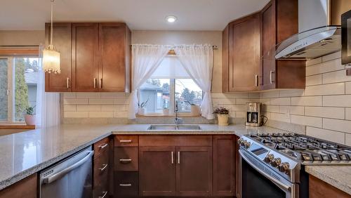 1108 Menu Road, West Kelowna, BC - Indoor Photo Showing Kitchen With Double Sink