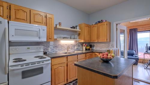 1108 Menu Road, West Kelowna, BC - Indoor Photo Showing Kitchen With Double Sink