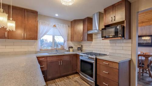 1108 Menu Road, West Kelowna, BC - Indoor Photo Showing Kitchen With Double Sink