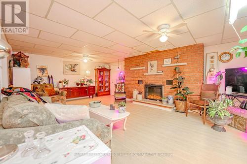 1755 Golf Link Road, Tiny, ON - Indoor Photo Showing Living Room With Fireplace