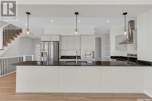 106 Prasad Union, Saskatoon, SK - Indoor Photo Showing Kitchen With Double Sink With Upgraded Kitchen