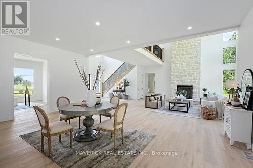 31112 Fingal Line, Dutton/Dunwich (Iona), ON - Indoor Photo Showing Dining Room With Fireplace