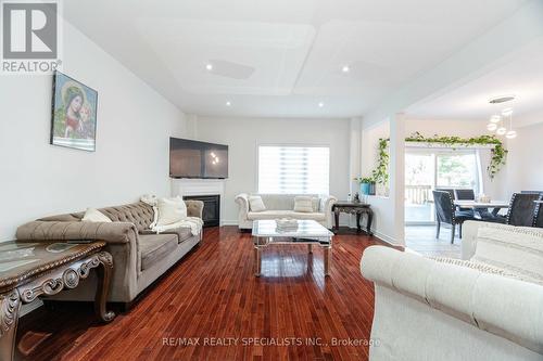 48 Monabelle Crescent, Brampton (Vales Of Castlemore North), ON - Indoor Photo Showing Living Room With Fireplace