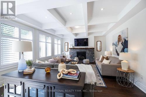 82 Hennessey Crescent, Kawartha Lakes, ON - Indoor Photo Showing Living Room With Fireplace