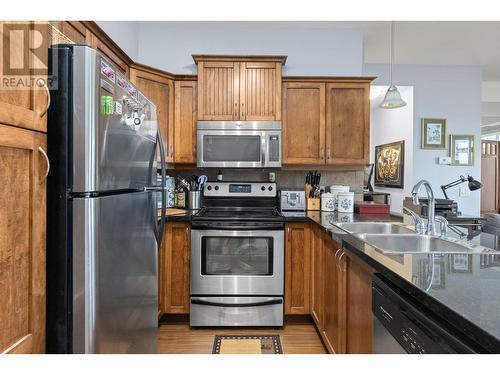 3545 Carrington Road Unit# 301, West Kelowna, BC - Indoor Photo Showing Kitchen With Double Sink