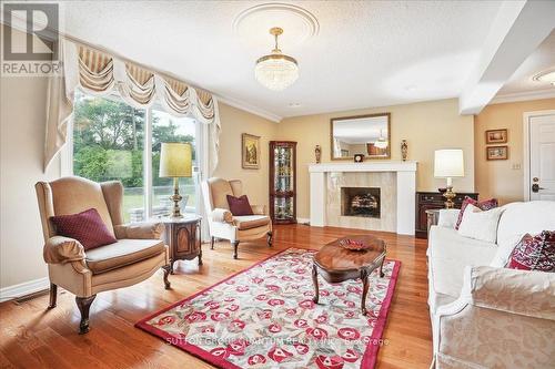 19 Meadowbrook Crescent, St. Catharines, ON - Indoor Photo Showing Living Room With Fireplace