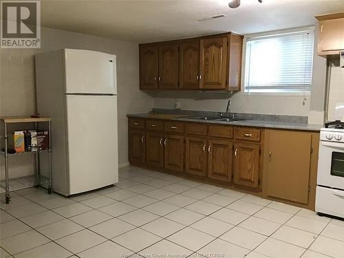 1279 Tourangeau Unit# Lower, Windsor, ON - Indoor Photo Showing Kitchen With Double Sink