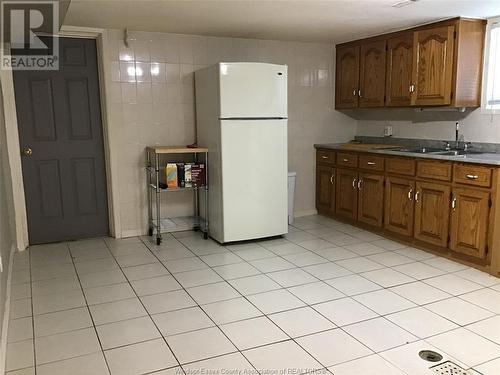 1279 Tourangeau Unit# Lower, Windsor, ON - Indoor Photo Showing Kitchen With Double Sink