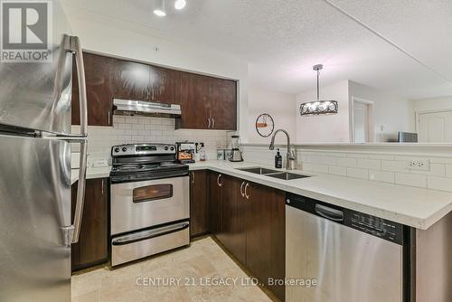 214 - 1460 Main Street E, Milton (Dempsey), ON - Indoor Photo Showing Kitchen With Double Sink